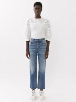 Women Chloé Masaya Cropped Straight Jeans
