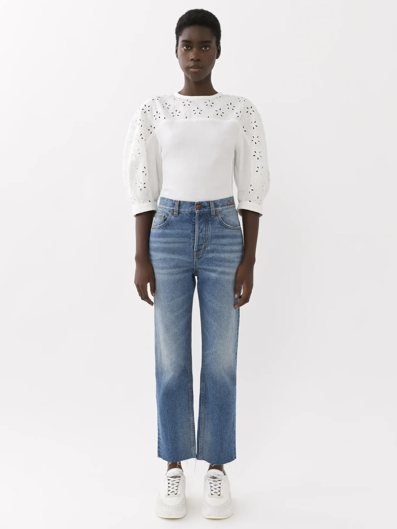 Women Chloé Masaya Cropped Straight Jeans