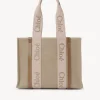 Women Chloé Medium Woody Tote Bag