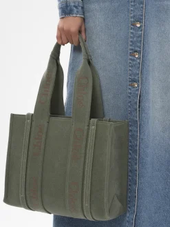 Women Chloé Medium Woody Tote Bag