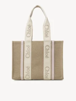 Women Chloé Medium Woody Tote Bag