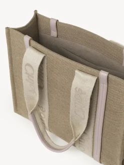 Women Chloé Medium Woody Tote Bag