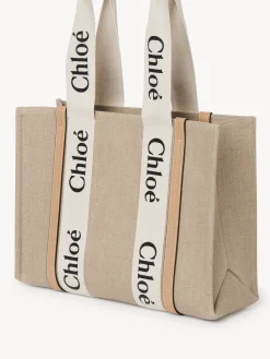Women Chloé Medium Woody Tote Bag