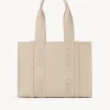 Women Chloé Medium Woody Tote Bag