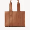 Women Chloé Medium Woody Tote Bag