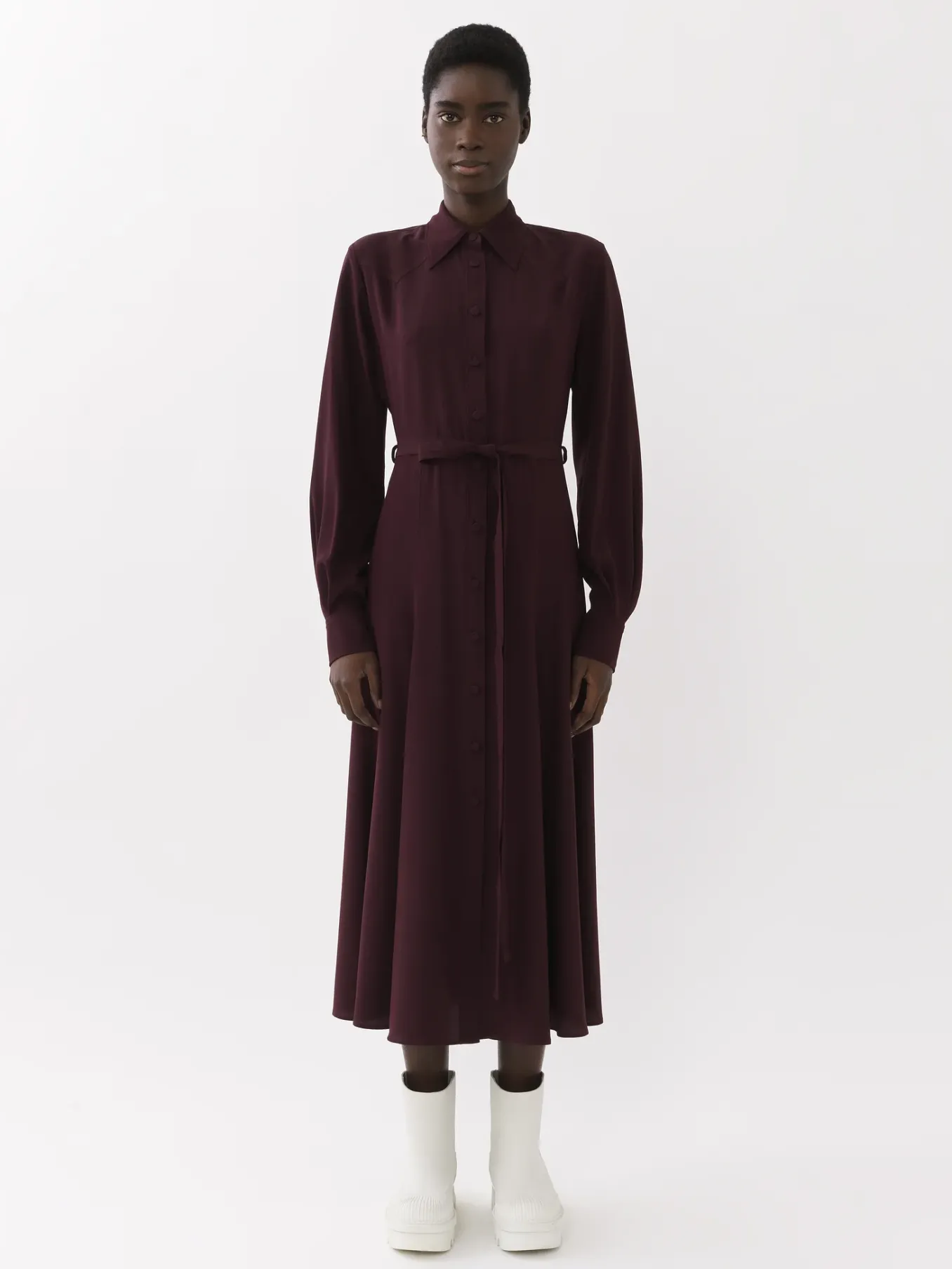 Women Chloé Midi Shirt Dress