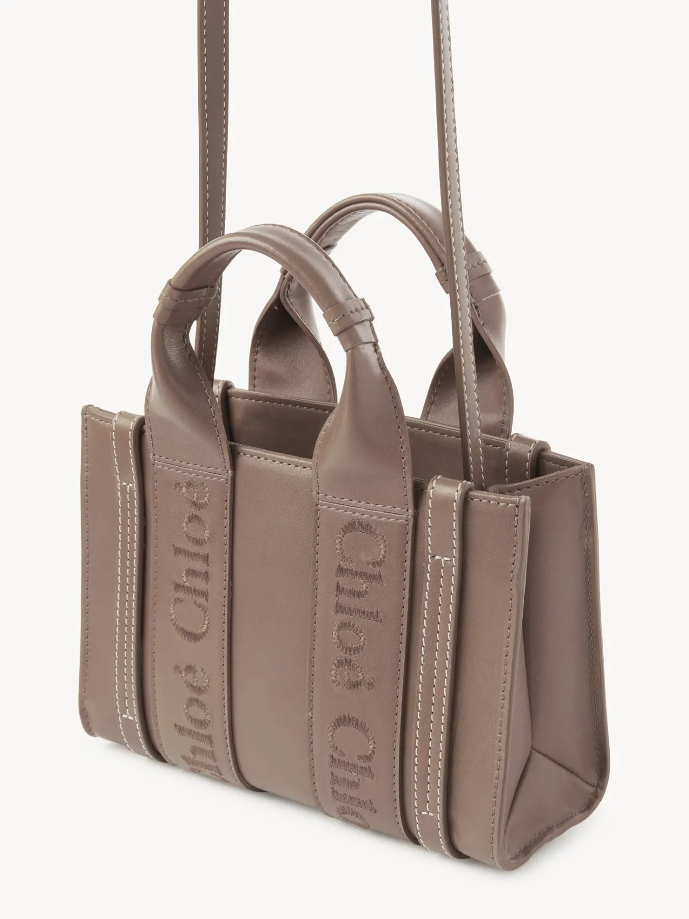 Women Chloé Mini Woody Tote Bag