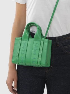 Women Chloé Mini Woody Tote Bag