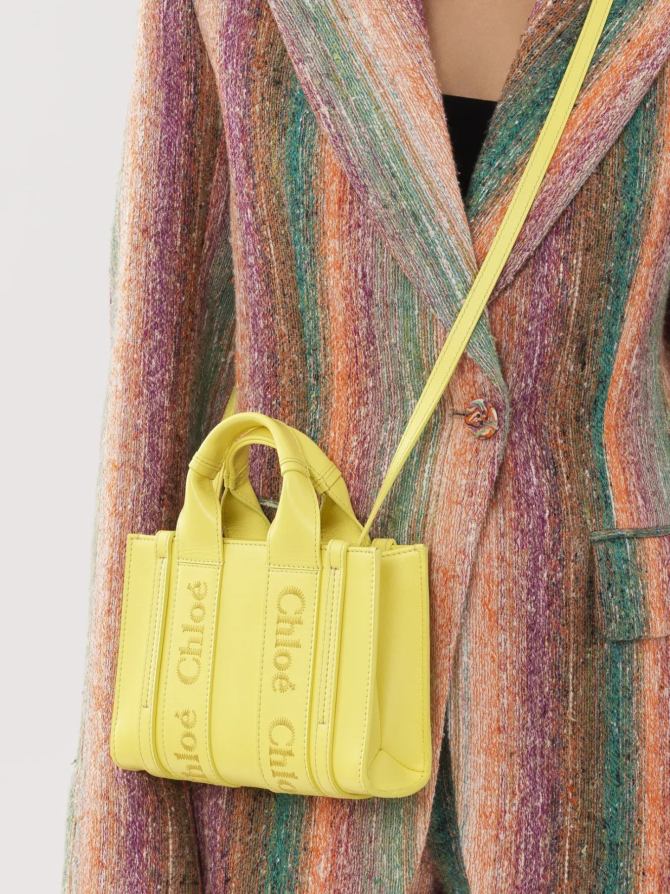 Women Chloé Mini Woody Tote Bag