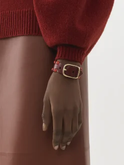 Women Chloé Mony Leather Bracelet