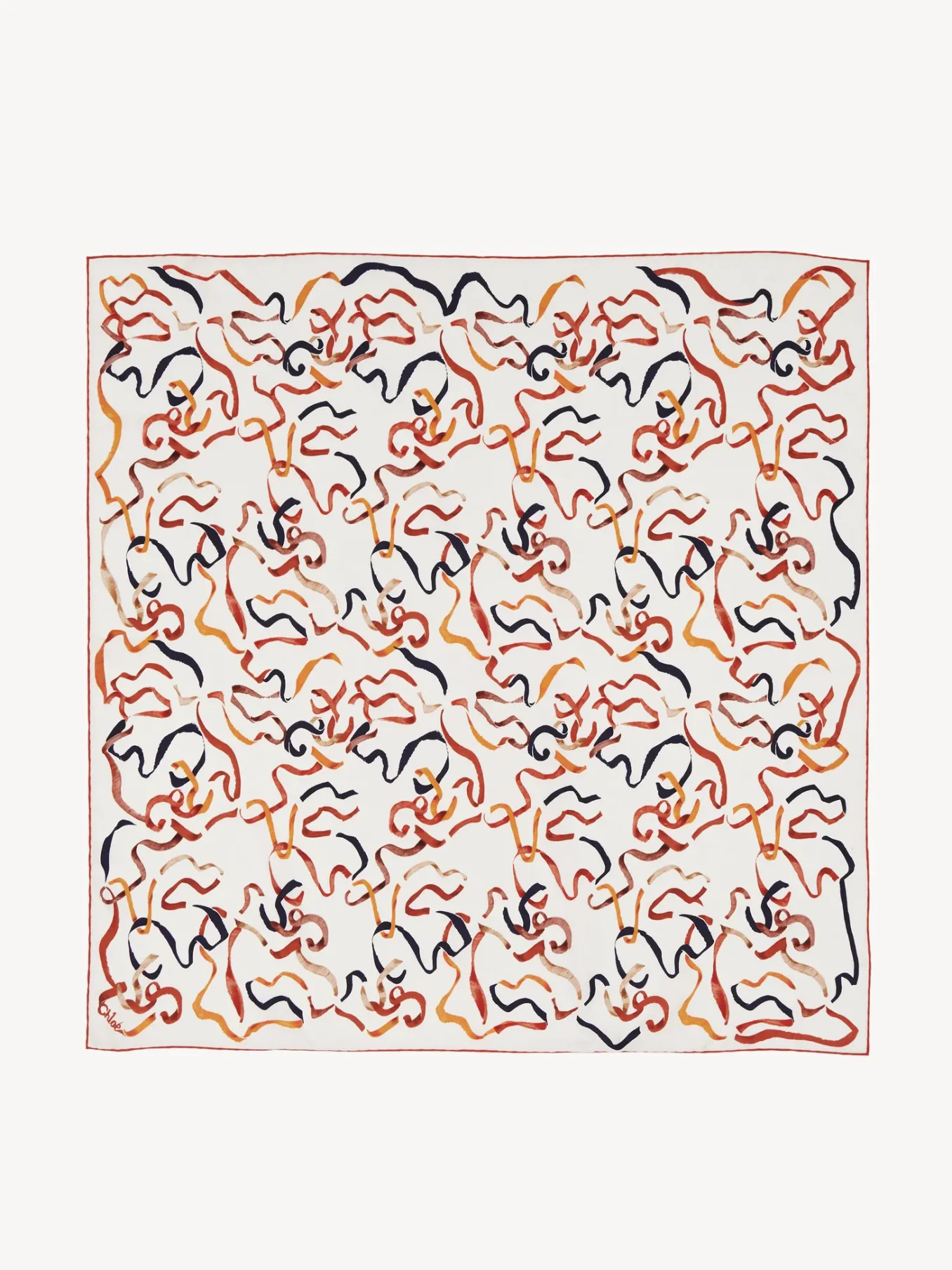Women Chloé Multicolour Ribbons Scarf