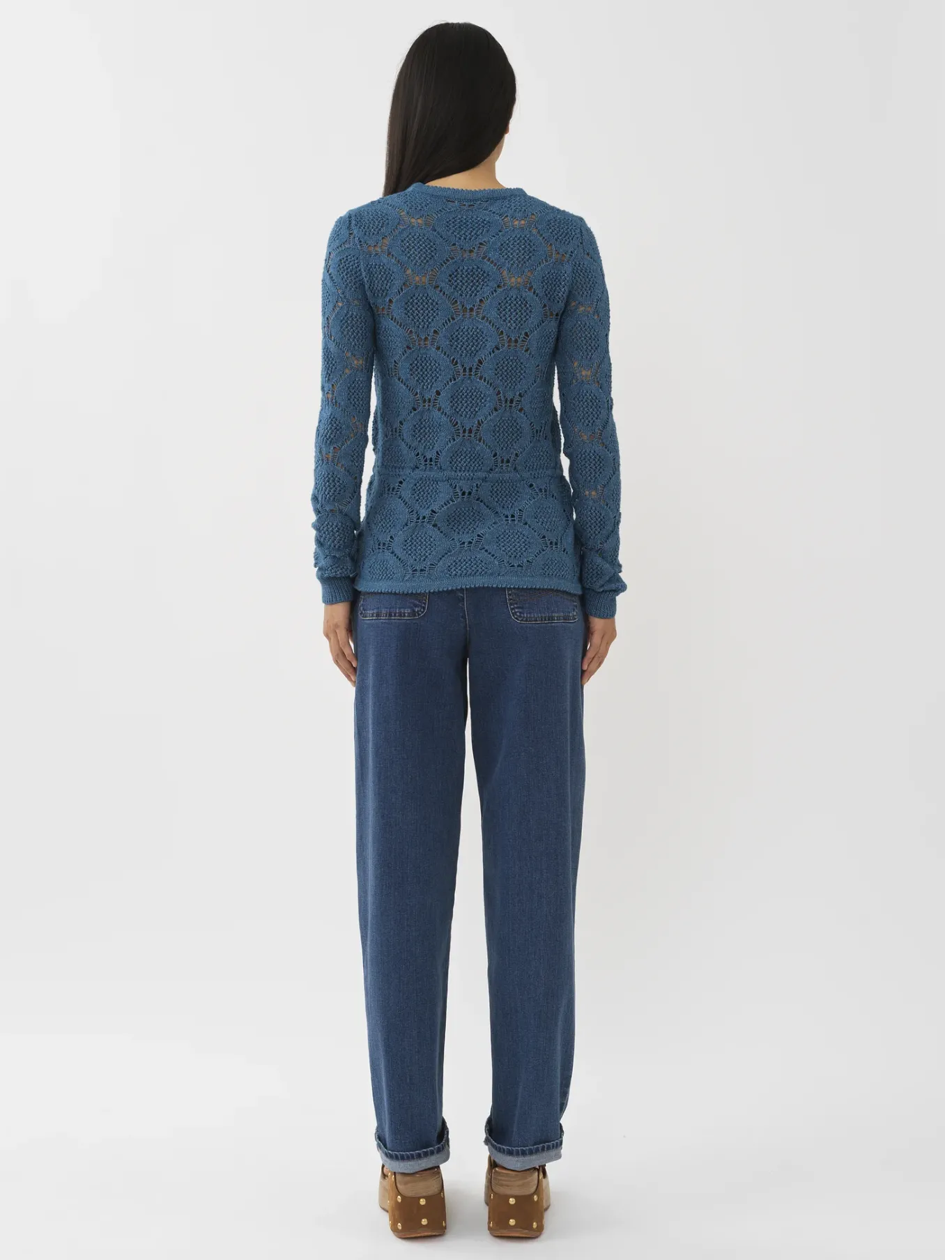 Women Chloé Open Stitch Knit Top