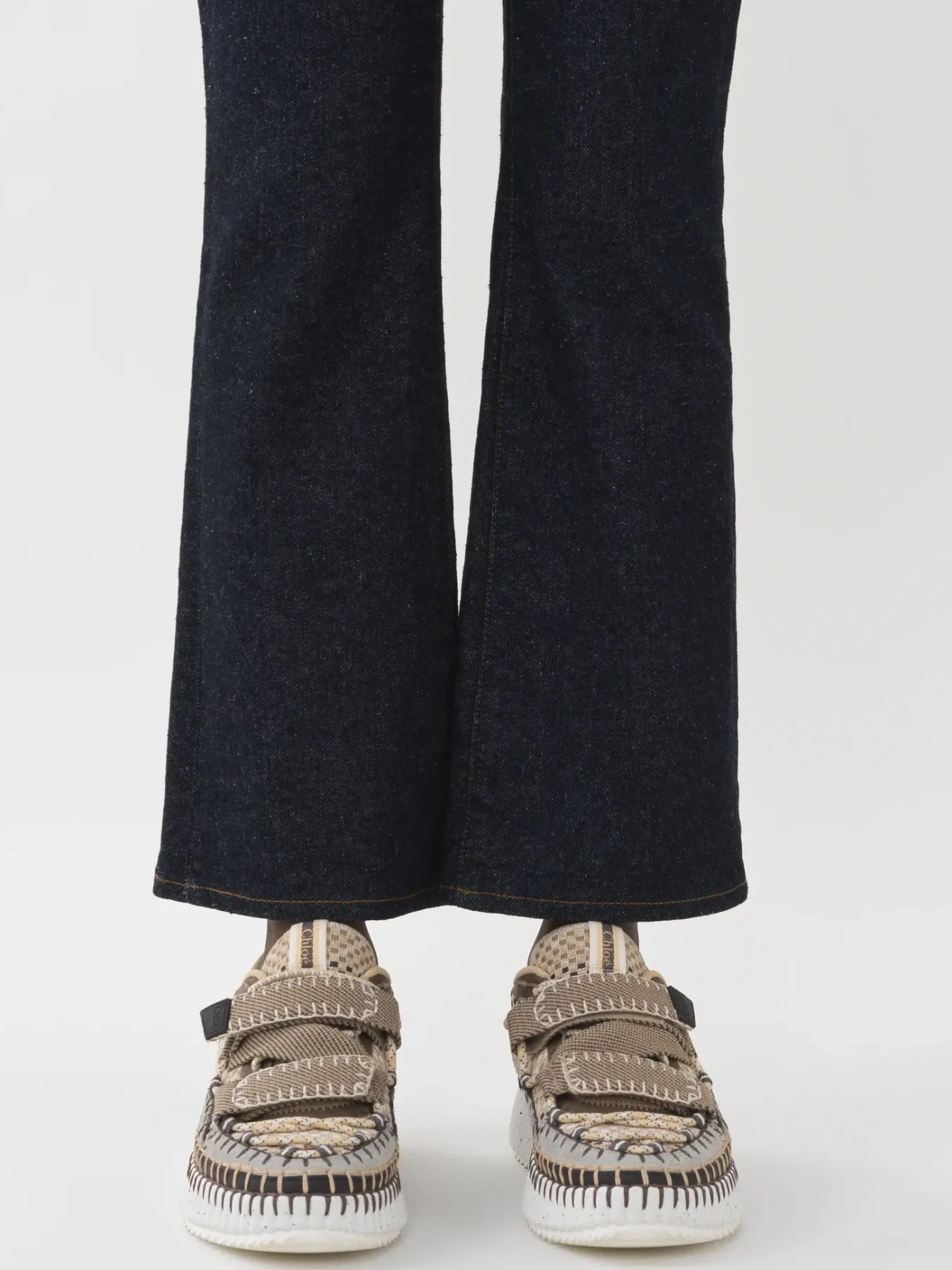 Women Chloé Pacaya Cropped Bootcut Jeans