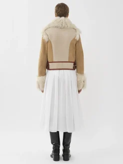 Women Chloé Patchwork Aviator Jacket