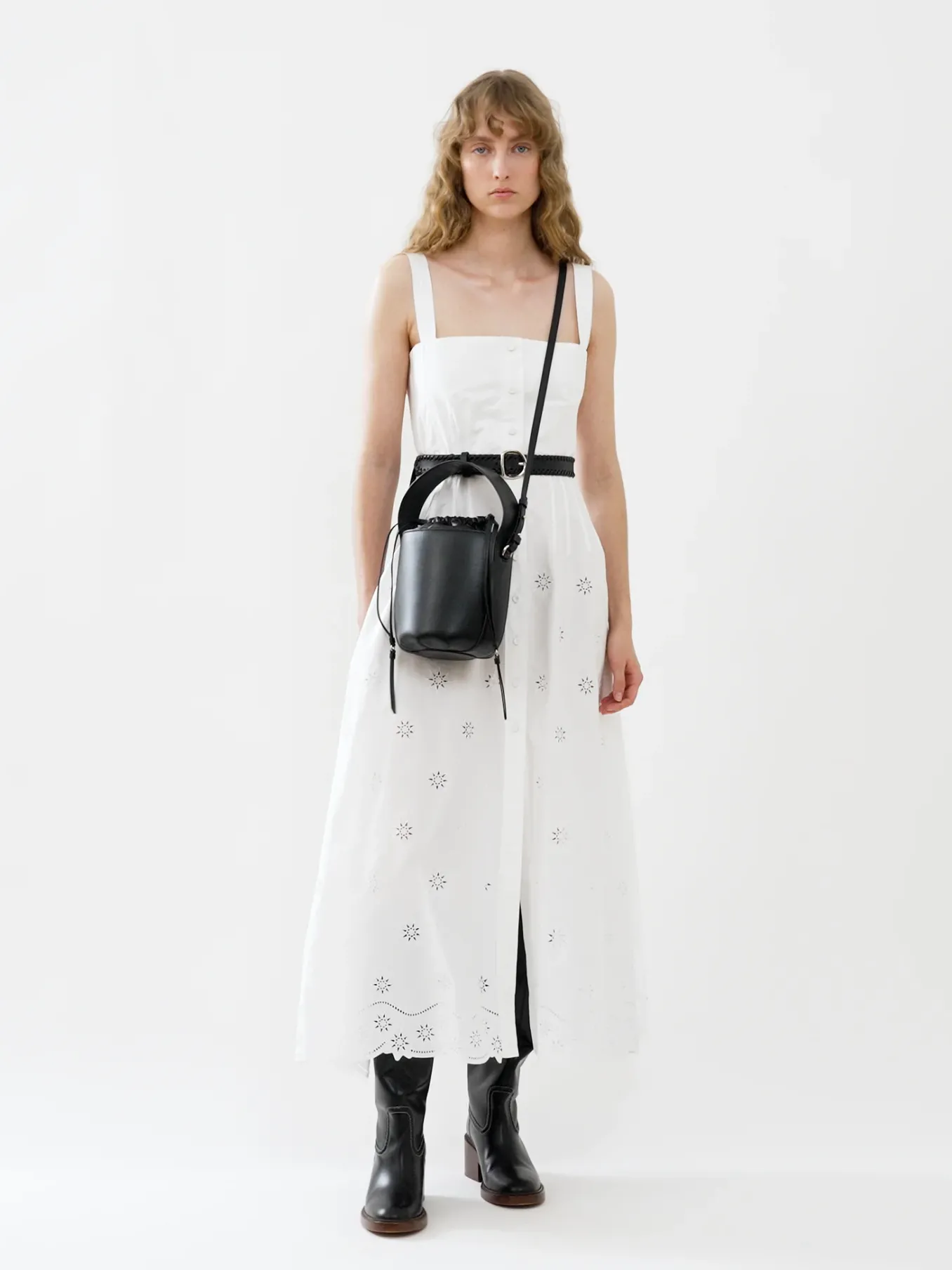 Women Chloé Pinafore Mid-Length Dress