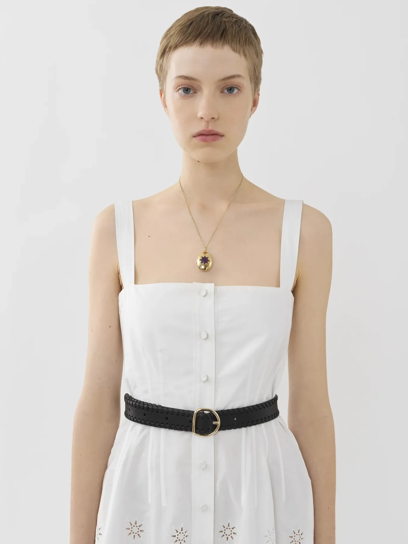 Women Chloé Pinafore Mid-Length Dress