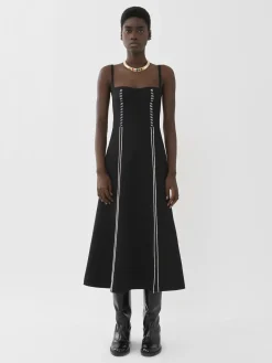 Women Chloé Pinafore Mid-Length Dress