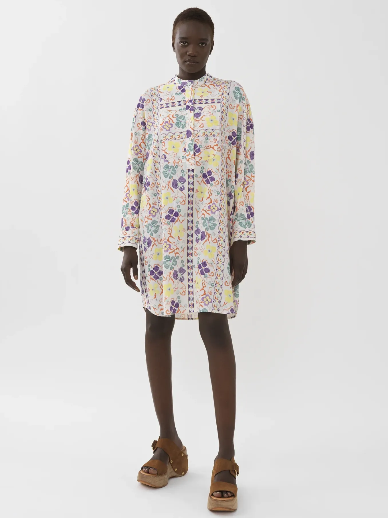 Women Chloé Printed Shirt Dress