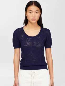 Women Chloé Puff-Sleeve Knit Top
