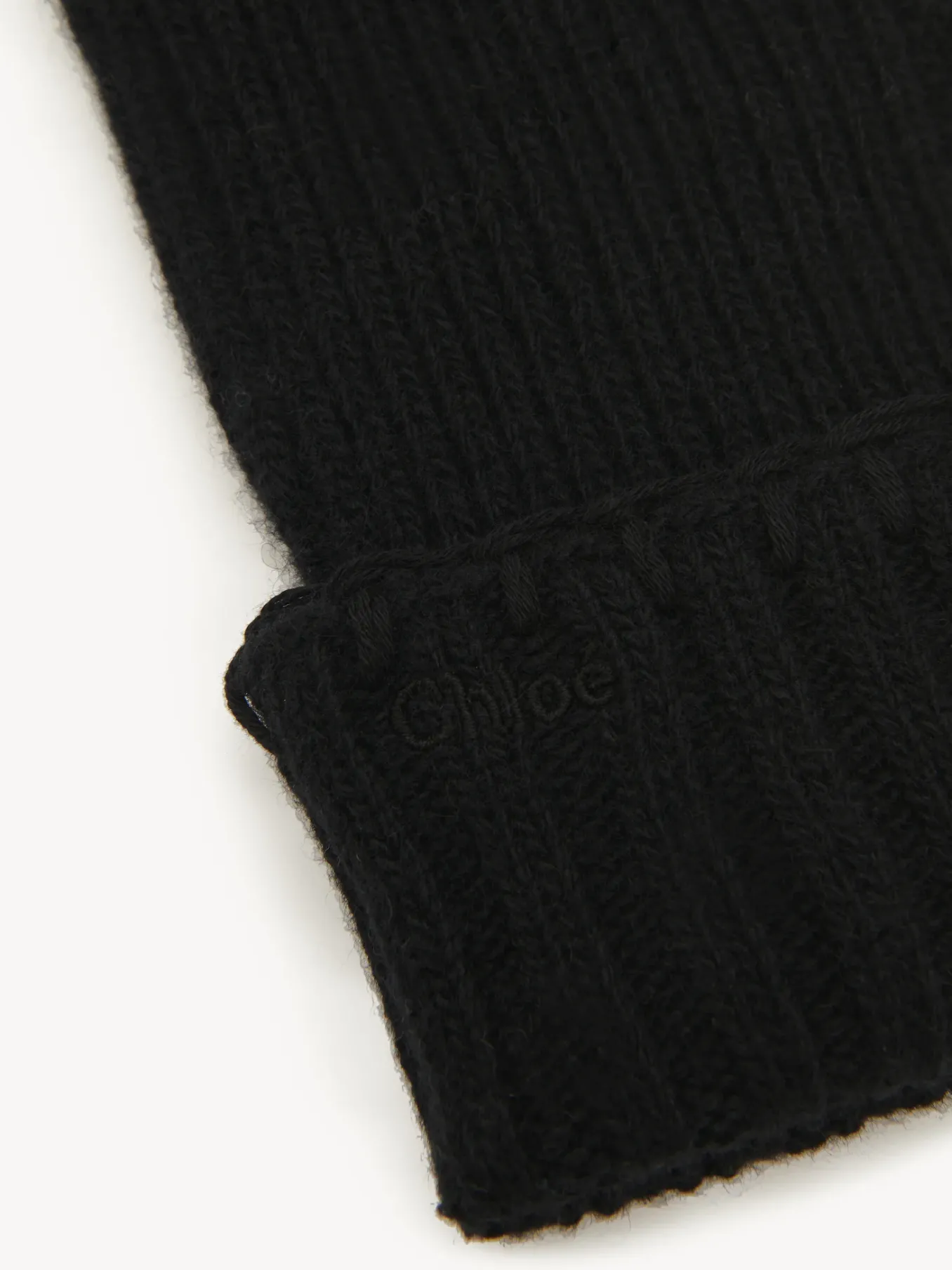 Women Chloé Ribbed Knit Gloves