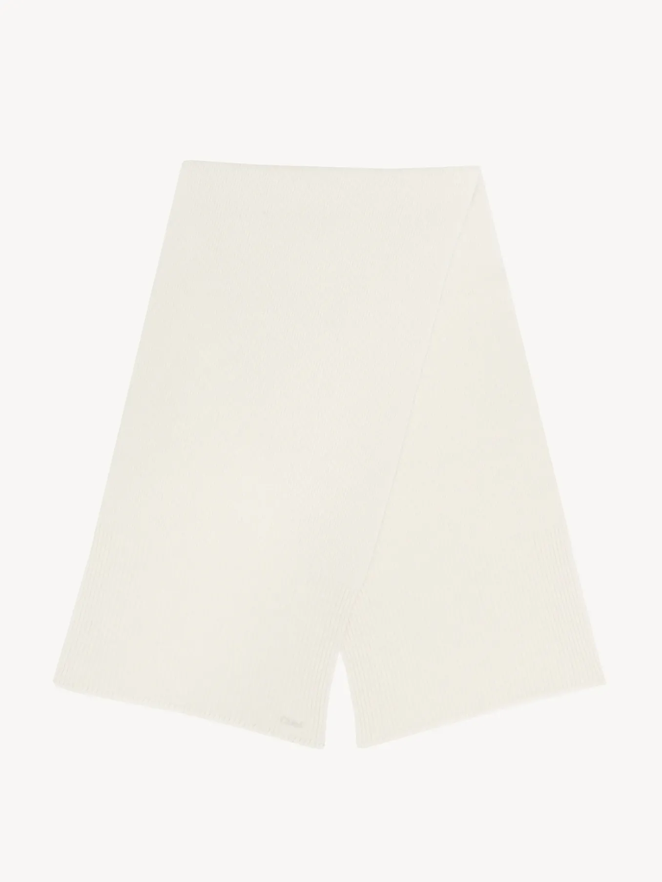 Women Chloé Ribbed Knit Scarf