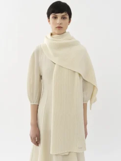 Women Chloé Ribbed Knit Scarf