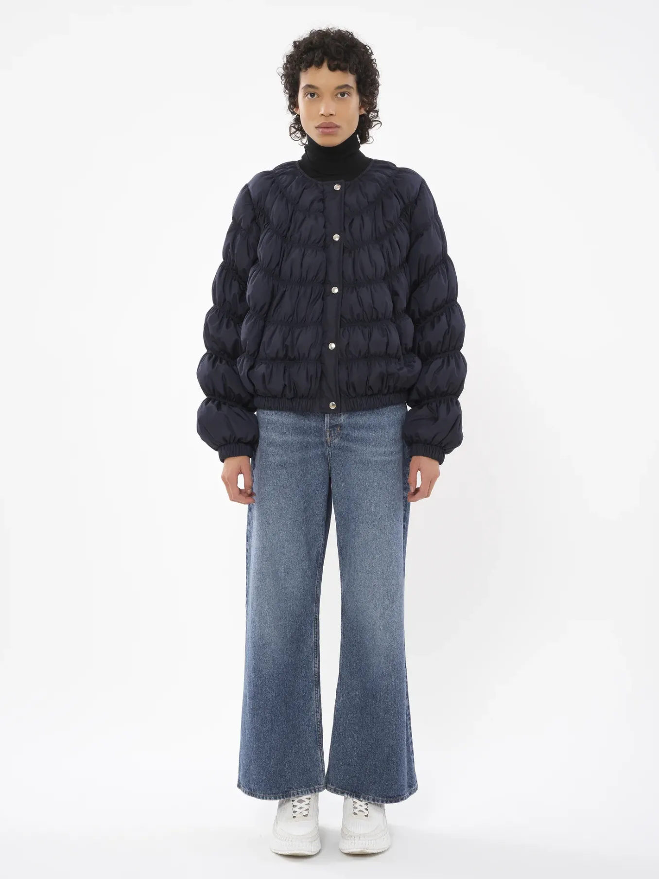 Women Chloé Ruched Puffer Jacket