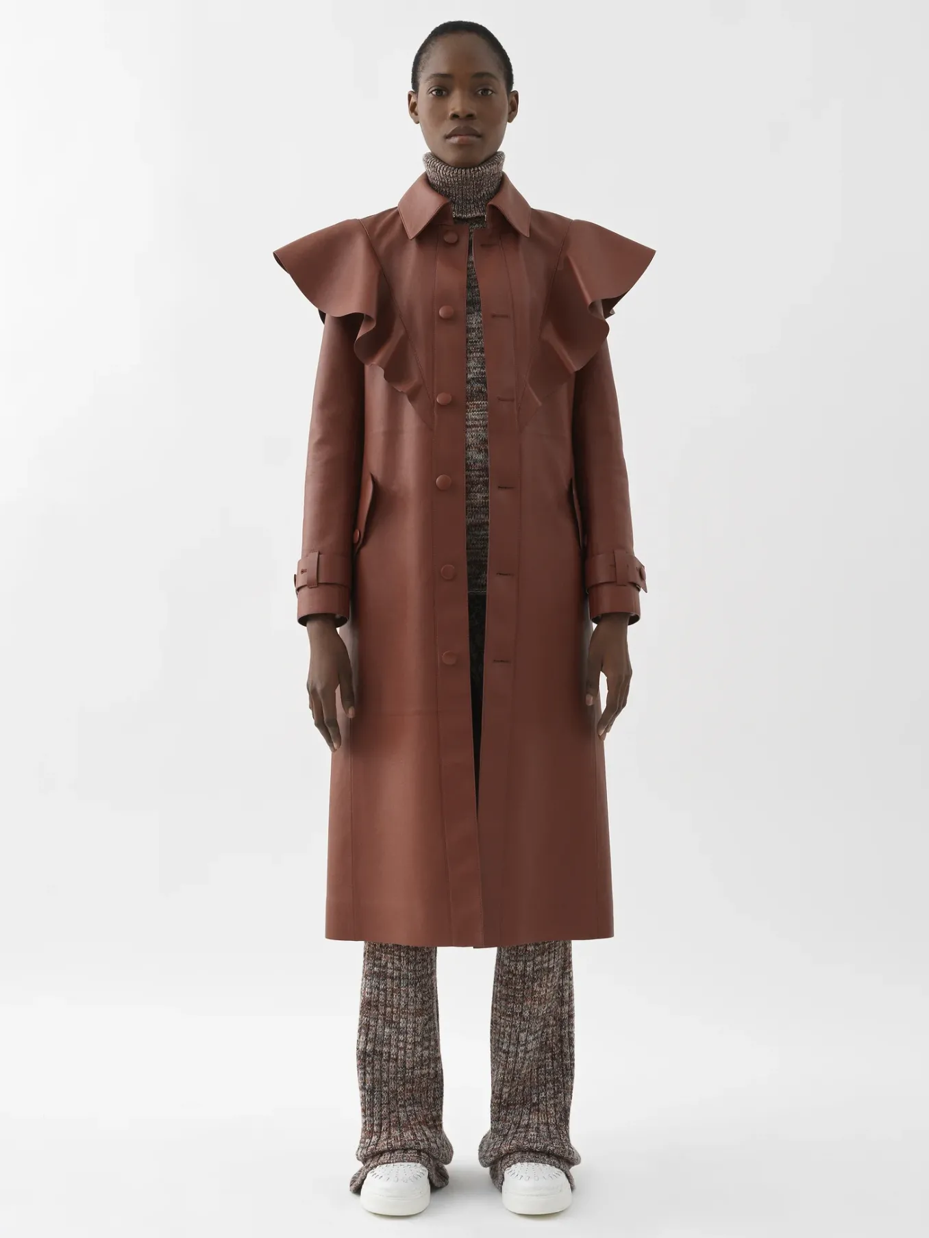 Women Chloé Ruffled Trench Coat