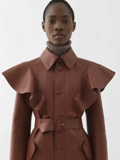 Women Chloé Ruffled Trench Coat