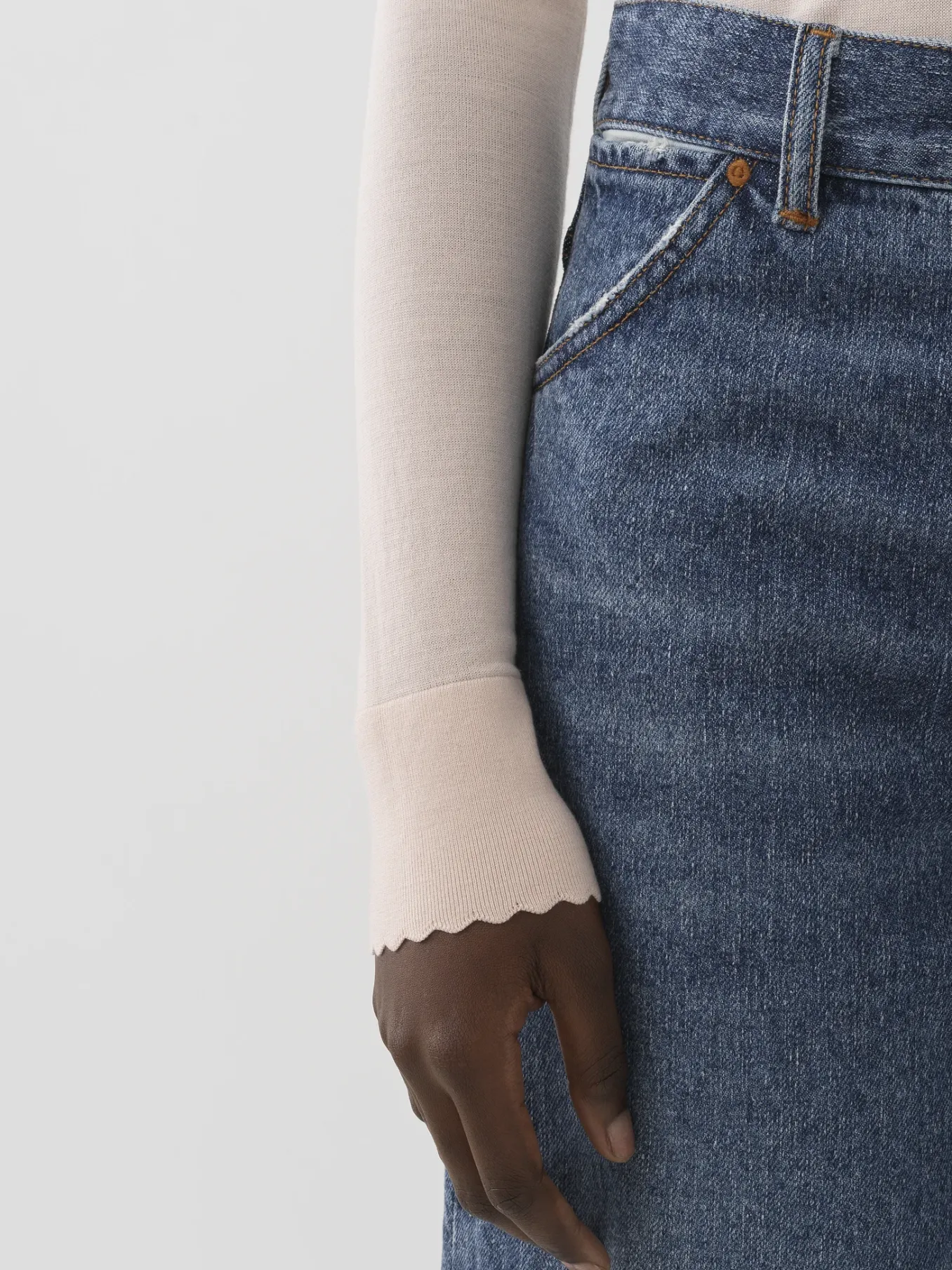 Women Chloé Scalloped Jumper