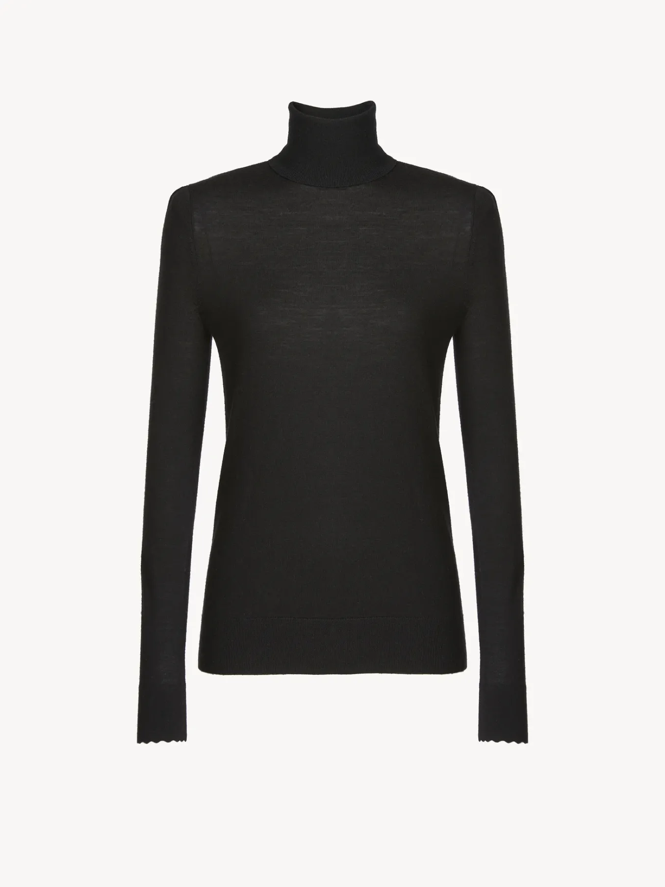 Women Chloé Scalloped Turtleneck