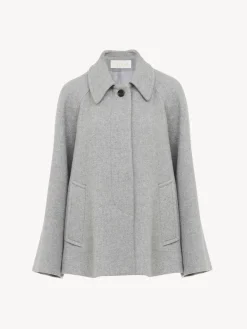 Women Chloé Short Cape Coat