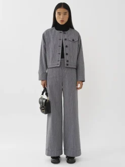 Women Chloé Short Striped Jacket