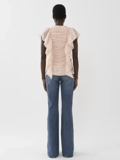 Women Chloé Sleeveless Ruffle Top