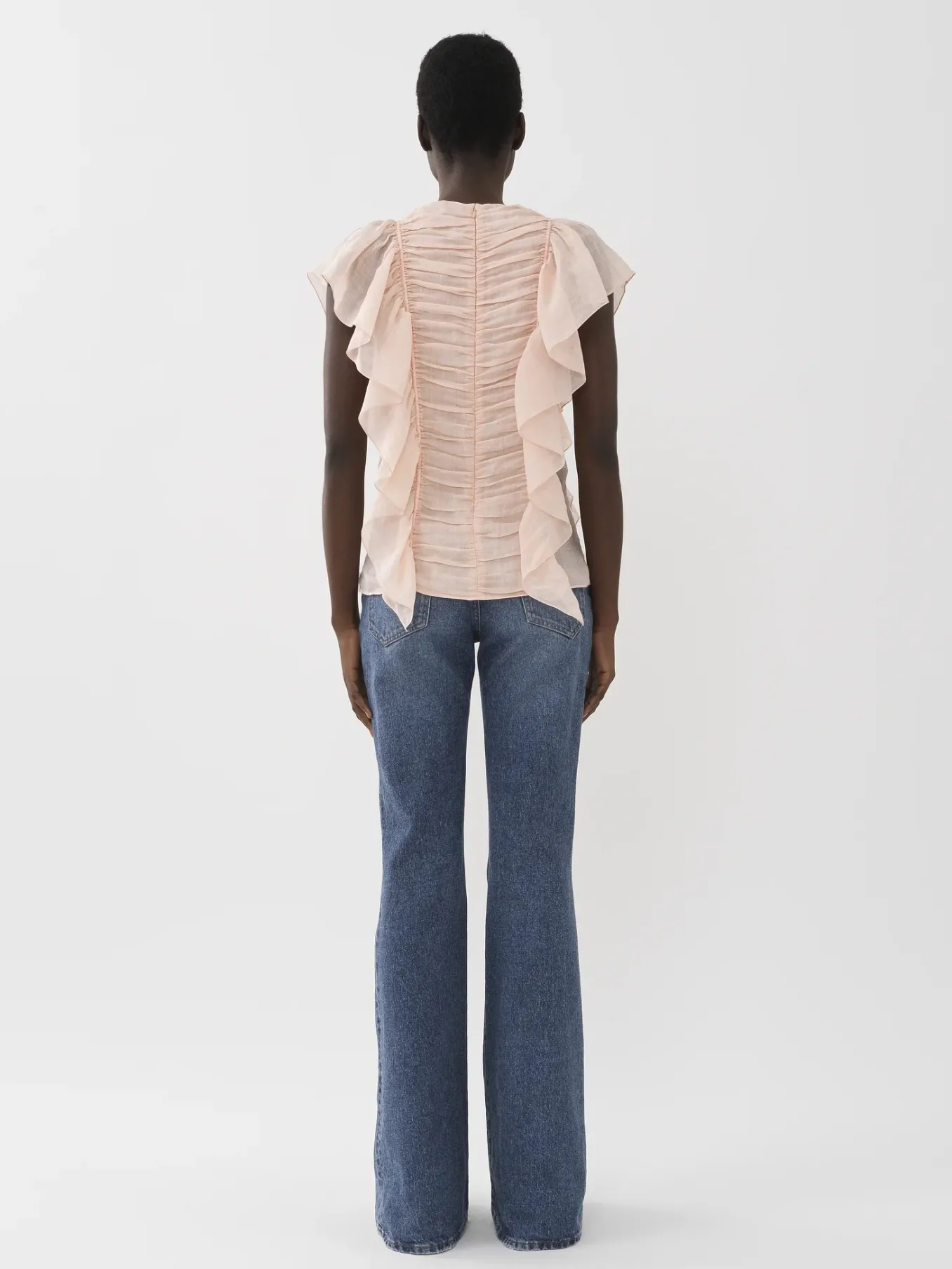 Women Chloé Sleeveless Ruffle Top