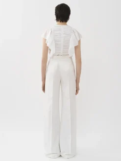 Women Chloé Sleeveless Ruffle Top
