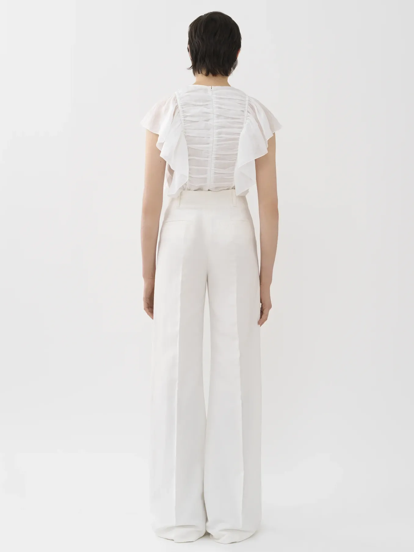 Women Chloé Sleeveless Ruffle Top