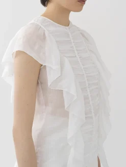 Women Chloé Sleeveless Ruffle Top