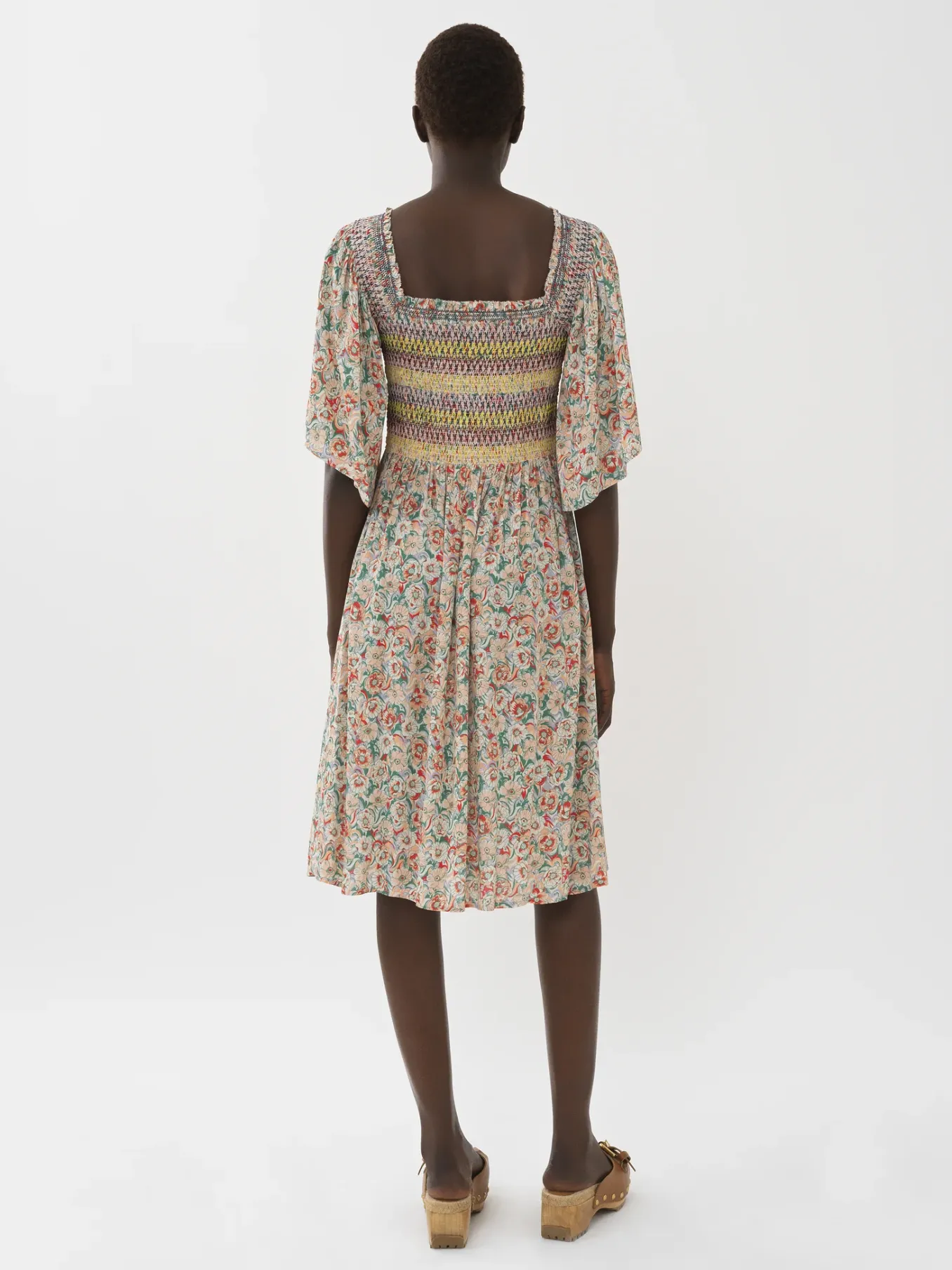 Women Chloé Smocked Midi Dress
