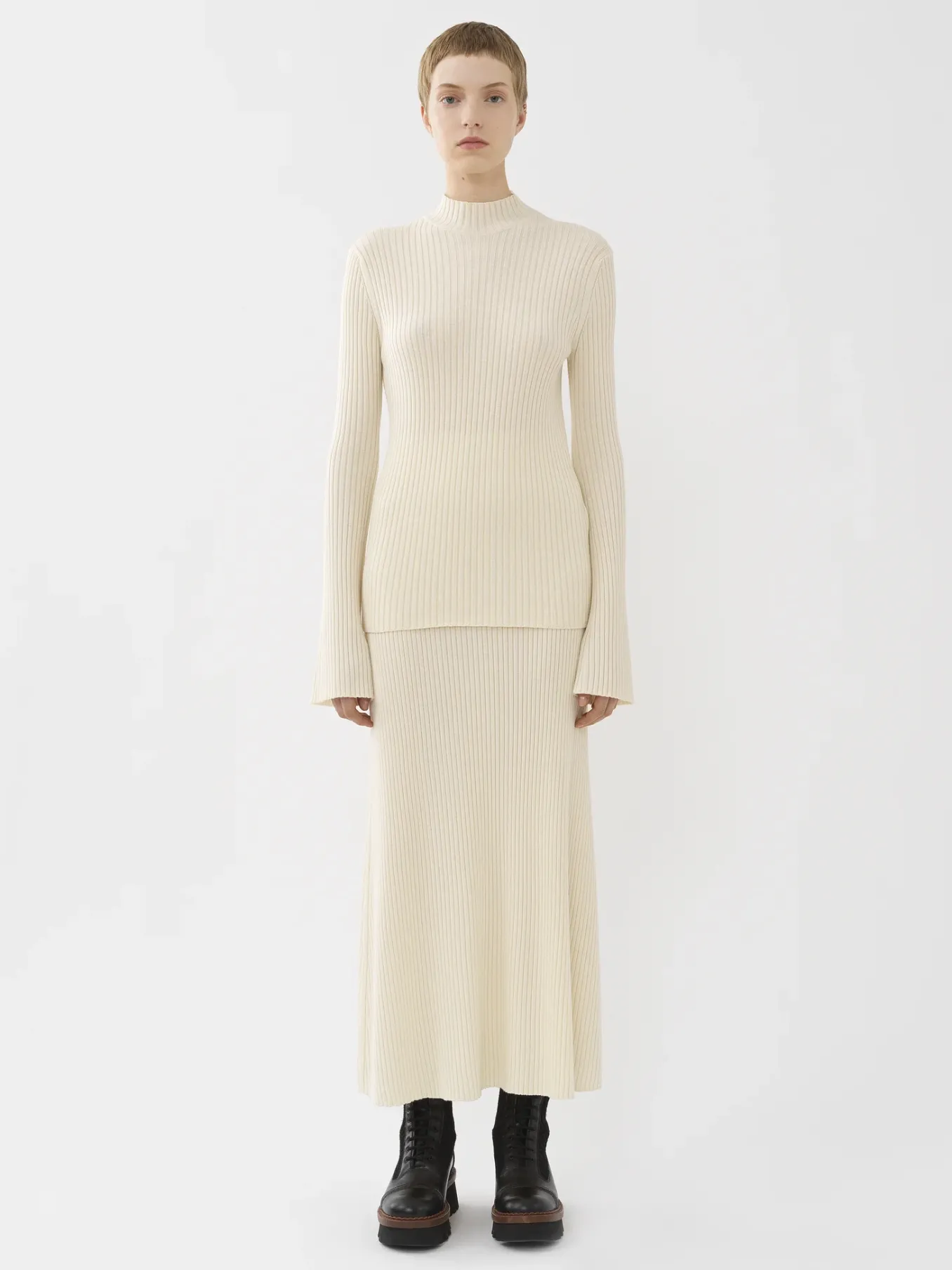 Women Chloé Straight Long Skirt