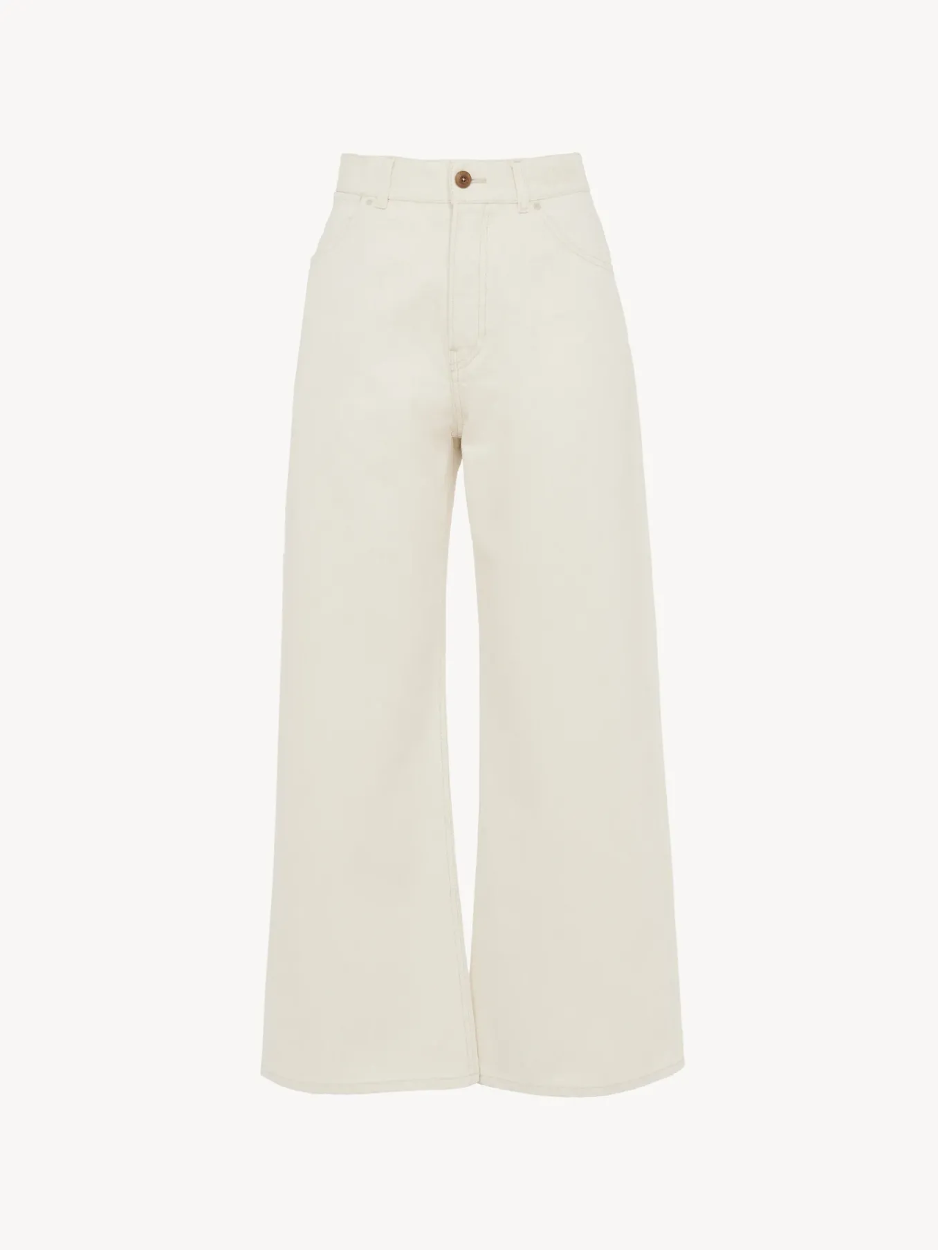 Women Chloé Stromboli Wide Cropped Jeans