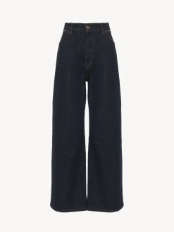 Women Chloé Stromboli Wide Cropped Jeans