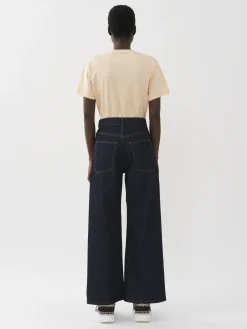Women Chloé Stromboli Wide Cropped Jeans