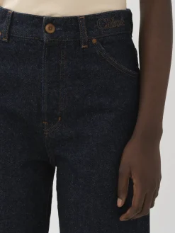 Women Chloé Stromboli Wide Cropped Jeans
