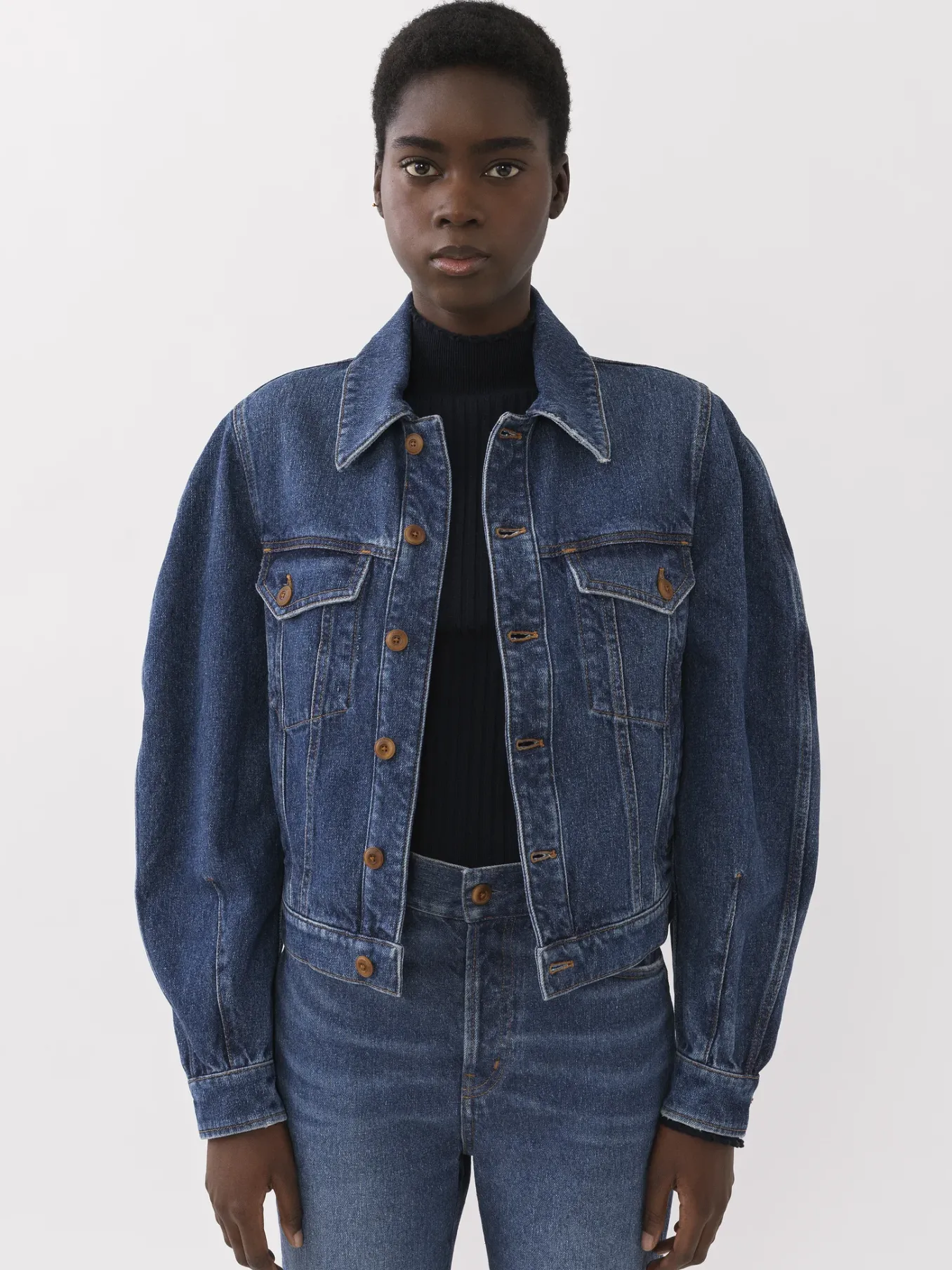 Women Chloé Taal Boxy Denim Jacket