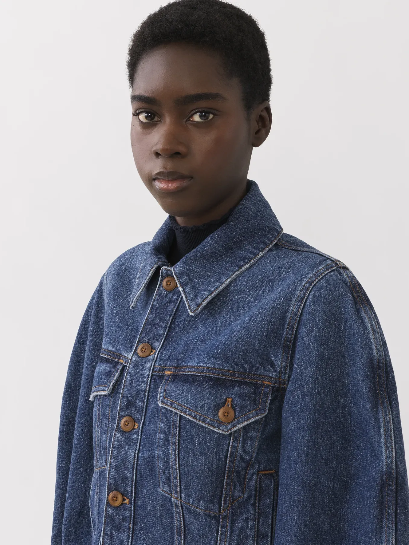 Women Chloé Taal Boxy Denim Jacket
