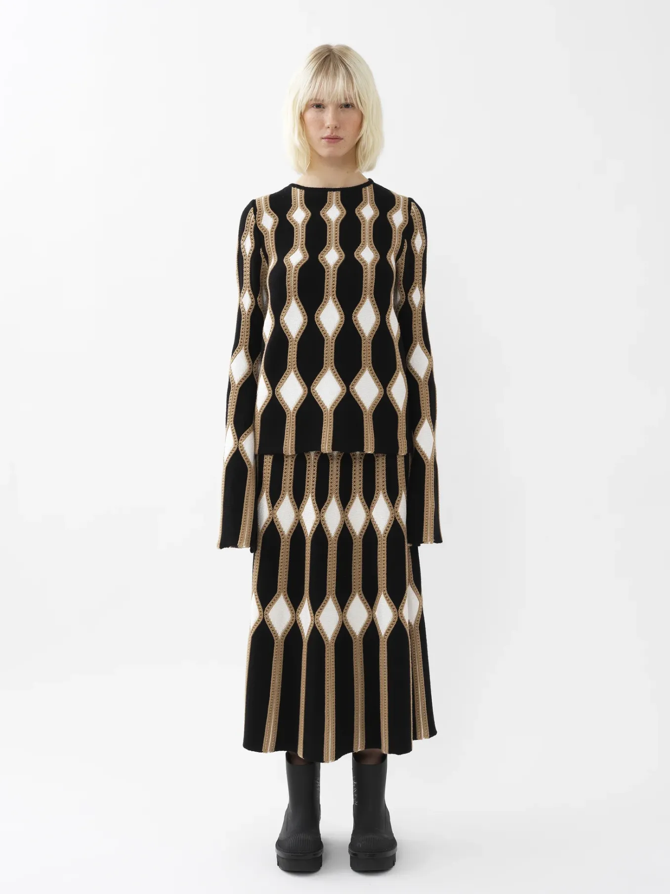 Women Chloé Trumpet-Sleeve Jumper