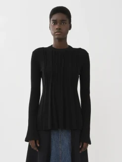 Women Chloé Trumpet-Sleeve Top