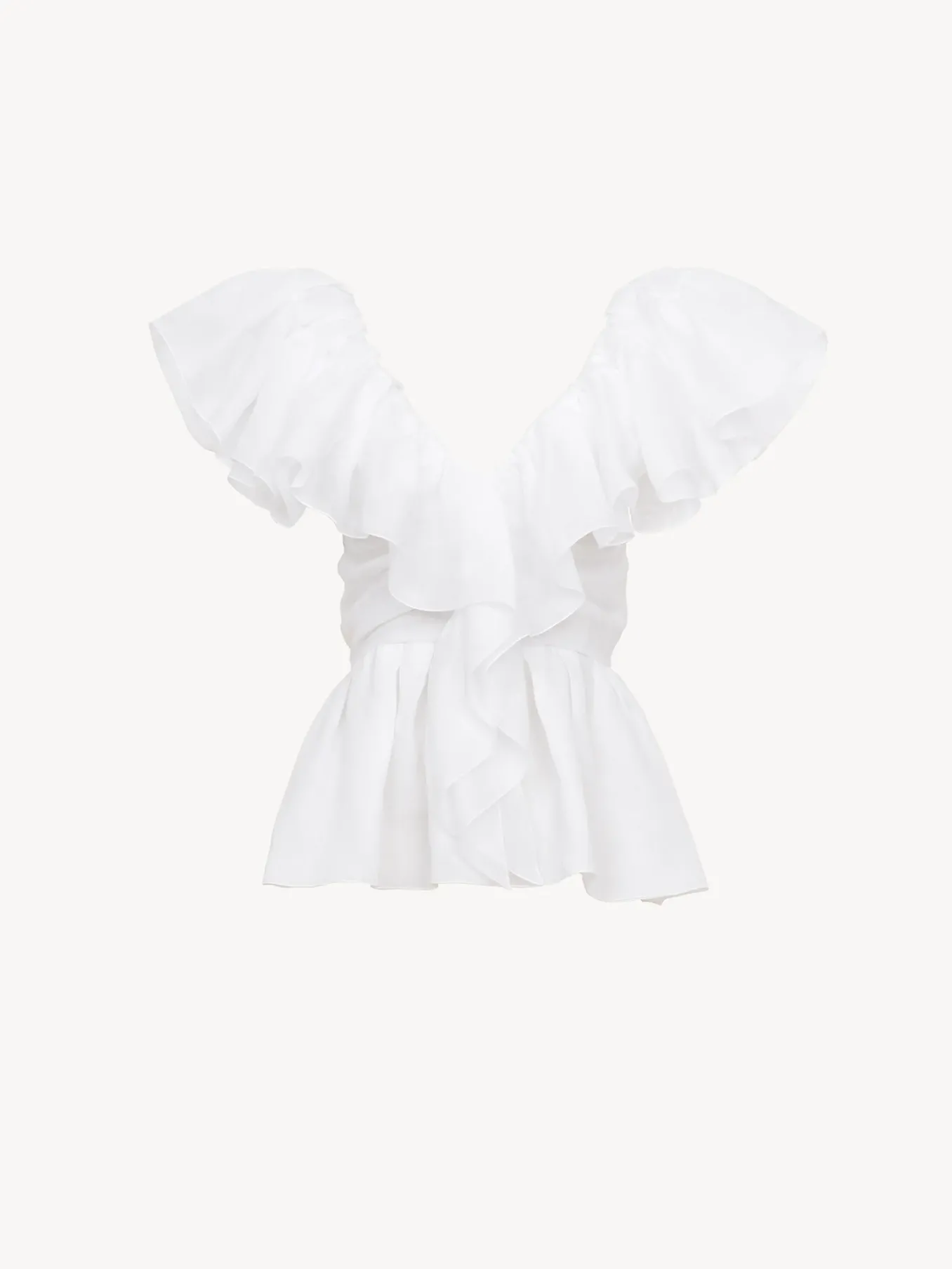 Women Chloé V-Neck Ruffle Top