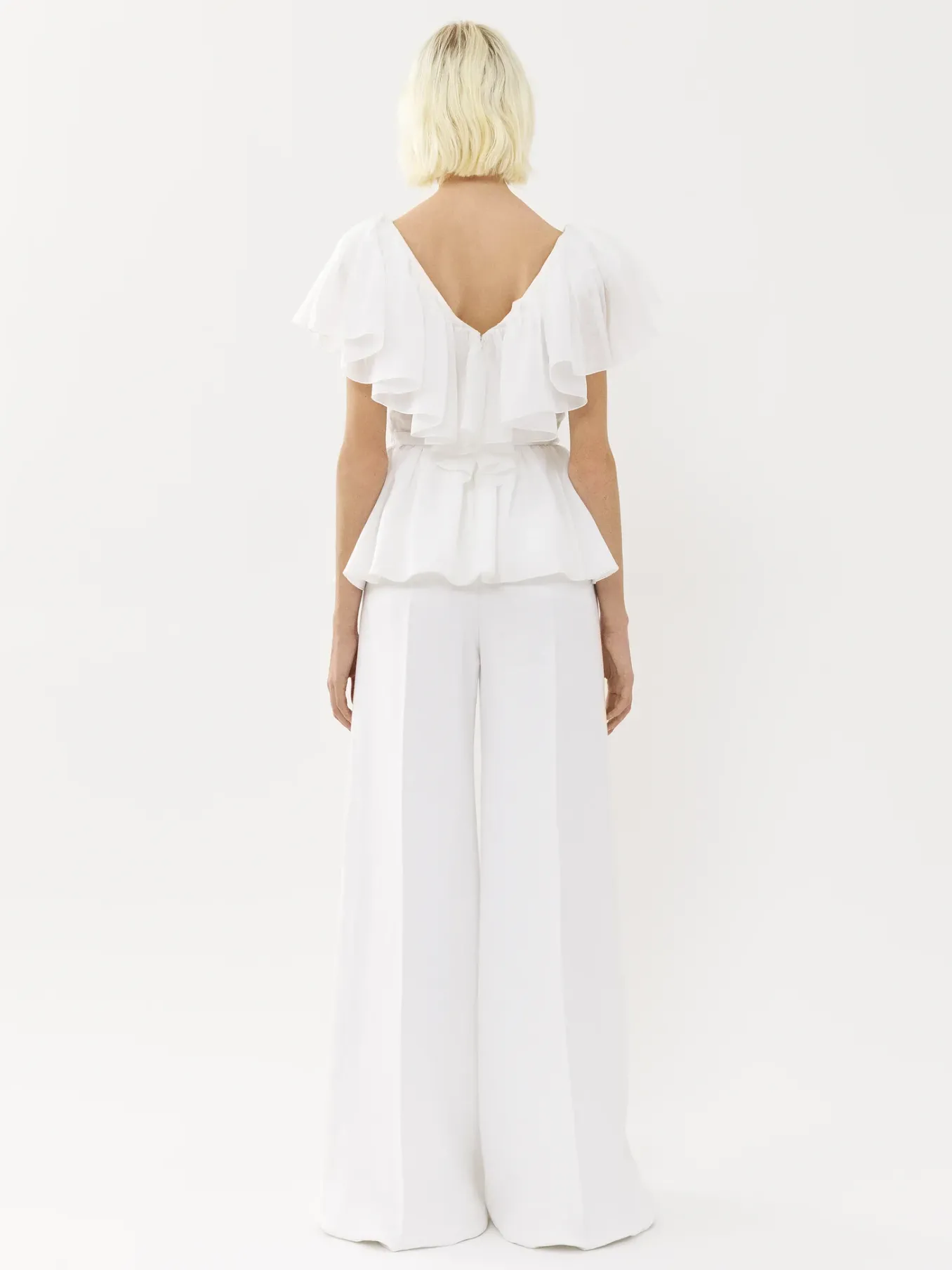 Women Chloé V-Neck Ruffle Top